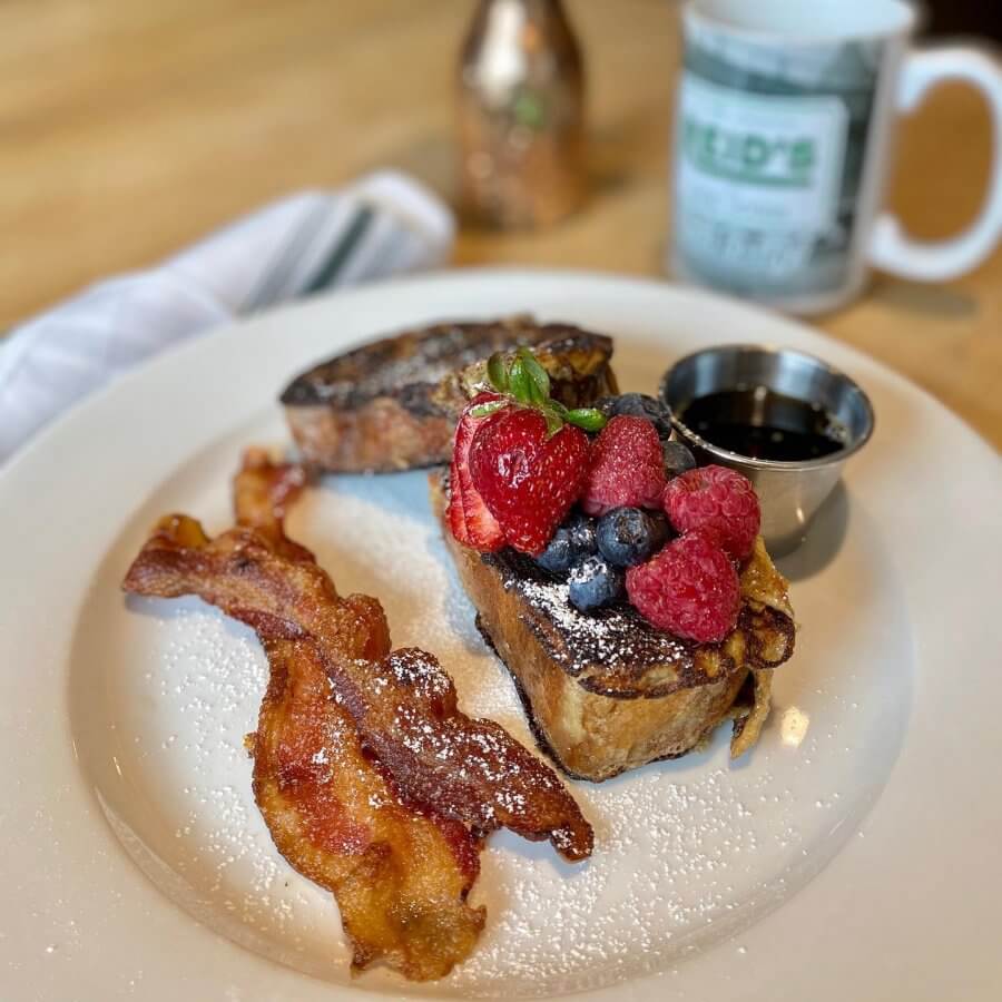 French toast dish from Reid's Fine Foods