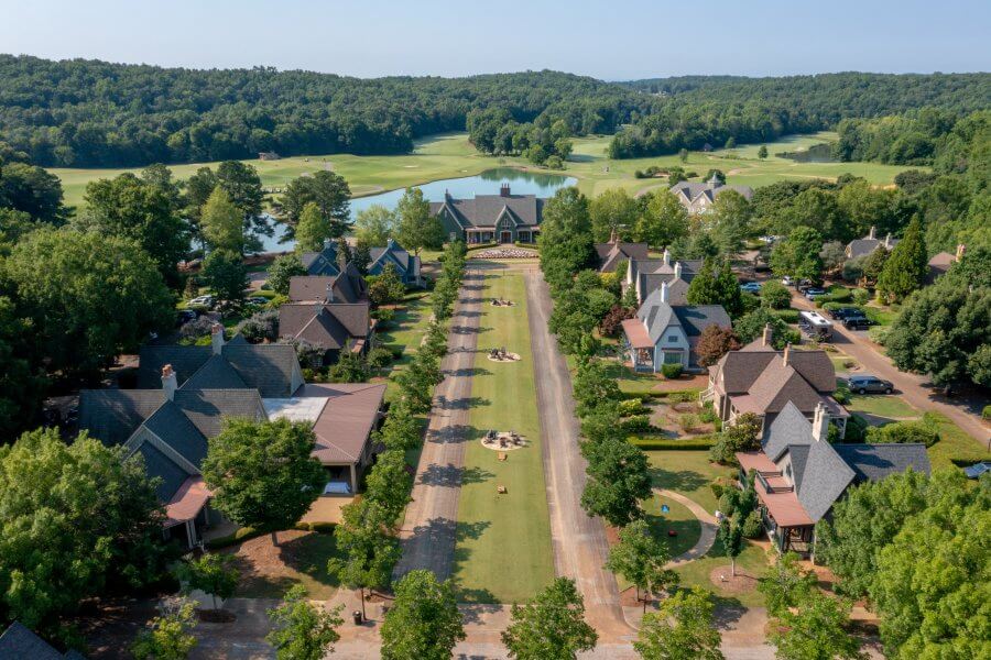 Aerial view of Barnsley Resort